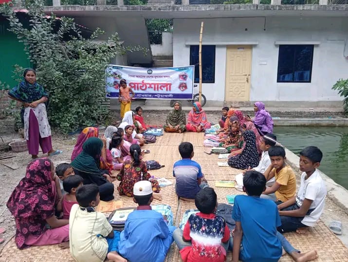 পটুয়াখালীতে সুবিধাবঞ্চিত শিশুদের জন্য ইয়ুথ পাওয়ারের শিক্ষামূলক কার্যক্রম