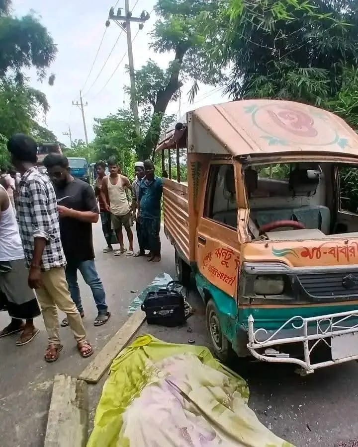 শান্তিগঞ্জে লেগুনা-সিএনজি সংঘর্ষে চালক ও শিশু নিহত, আহত ৬