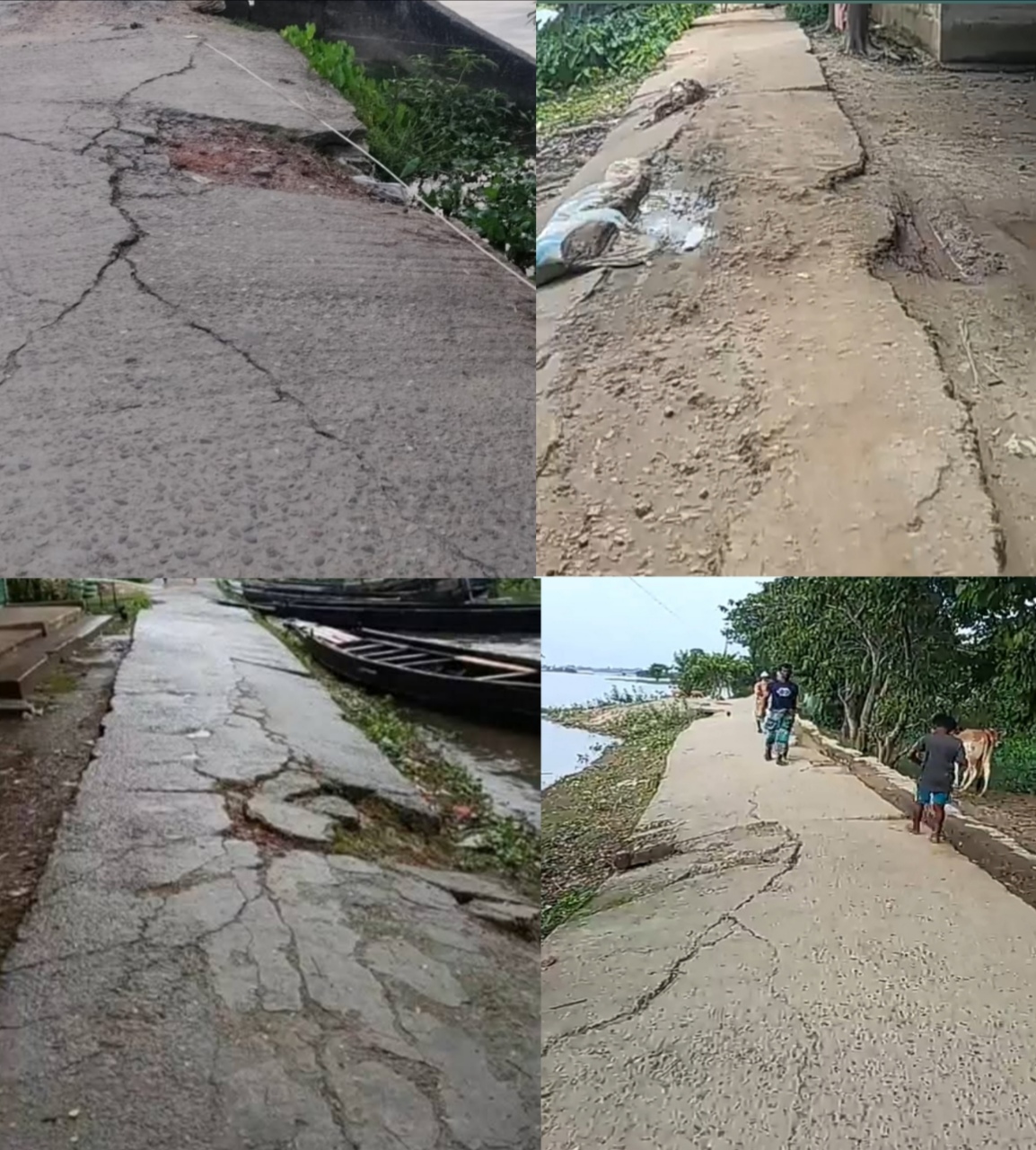 সাতগাঁও থেকে সুনামগঞ্জ রাস্তার বেহাল দশা; জনদুর্ভোগ চরমে