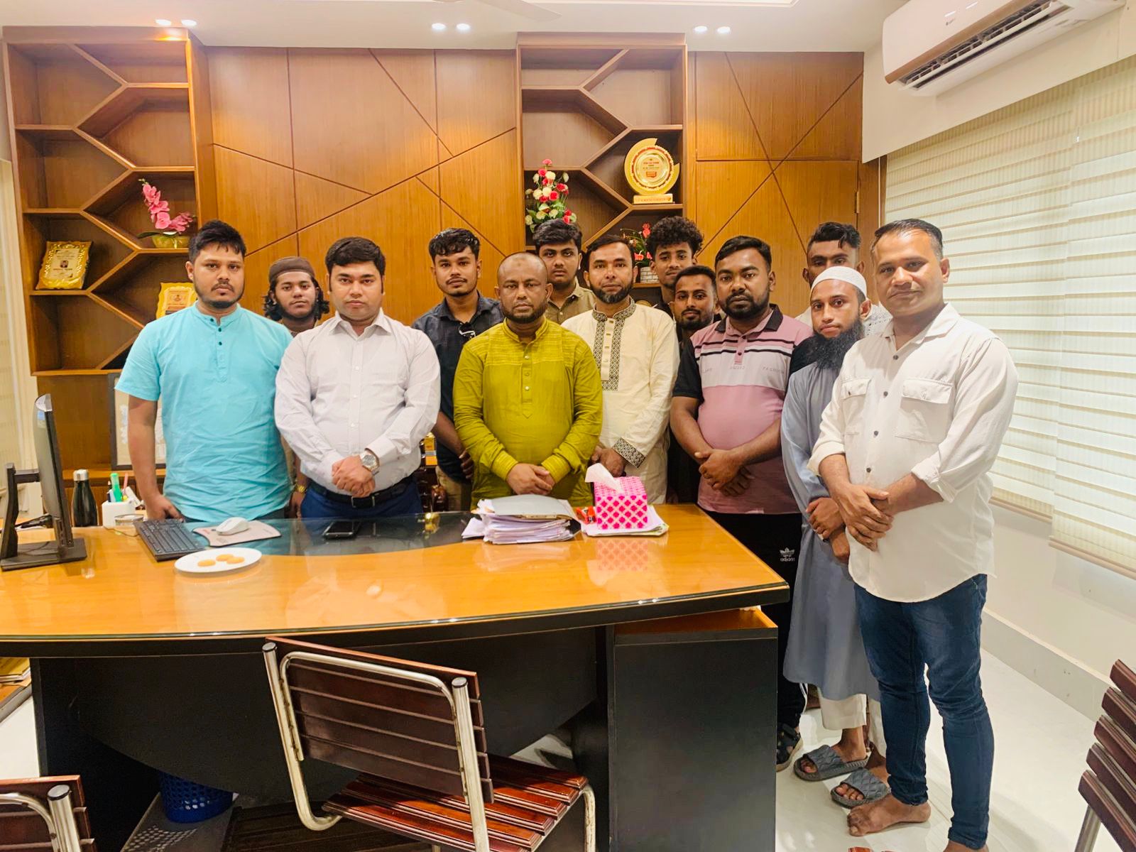 জুলাই বিপ্লব দিবস সফল করতে ইউএনও’র সঙ্গে জগন্নাথপুরের প্রতিনিধি দলের সৌজন্য সাক্ষাৎ