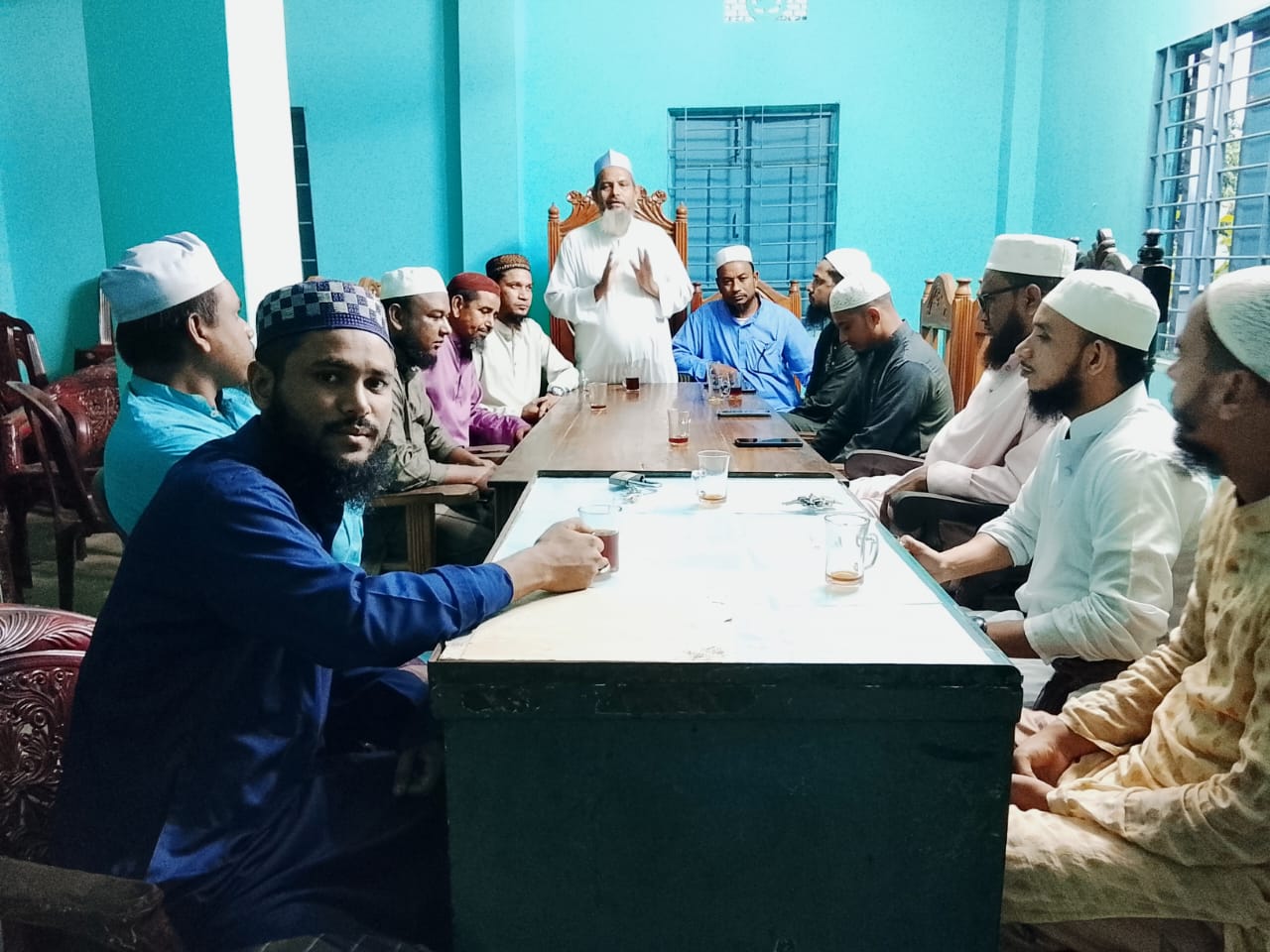 দরগাপাশা ইউনিয়ন জমিয়তের পক্ষ থেকে জুলাই-২৪ গণঅভ্যুত্থানে শাহাদাত বরণকারীদের স্মরণে আলোচনা সভা ও দোয়া মাহফিল অনুষ্ঠিত