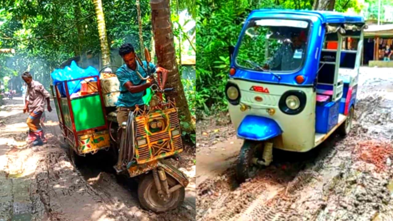 ফরিদগঞ্জে রুপসা উত্তর ইউনিয়নে গ্রামীন কাঁচা সড়কের বেহাল দশা, জনদূর্ভোগ চরমে