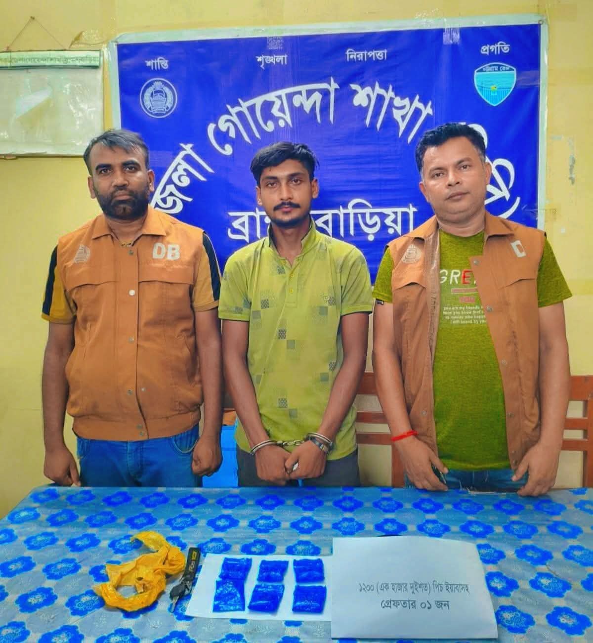 ব্রাক্ষণবাড়ীয়ায় মোটরসাইকেল ও ই’য়া’বা সহ মা’দ’ক কারবারি গ্রেফতার