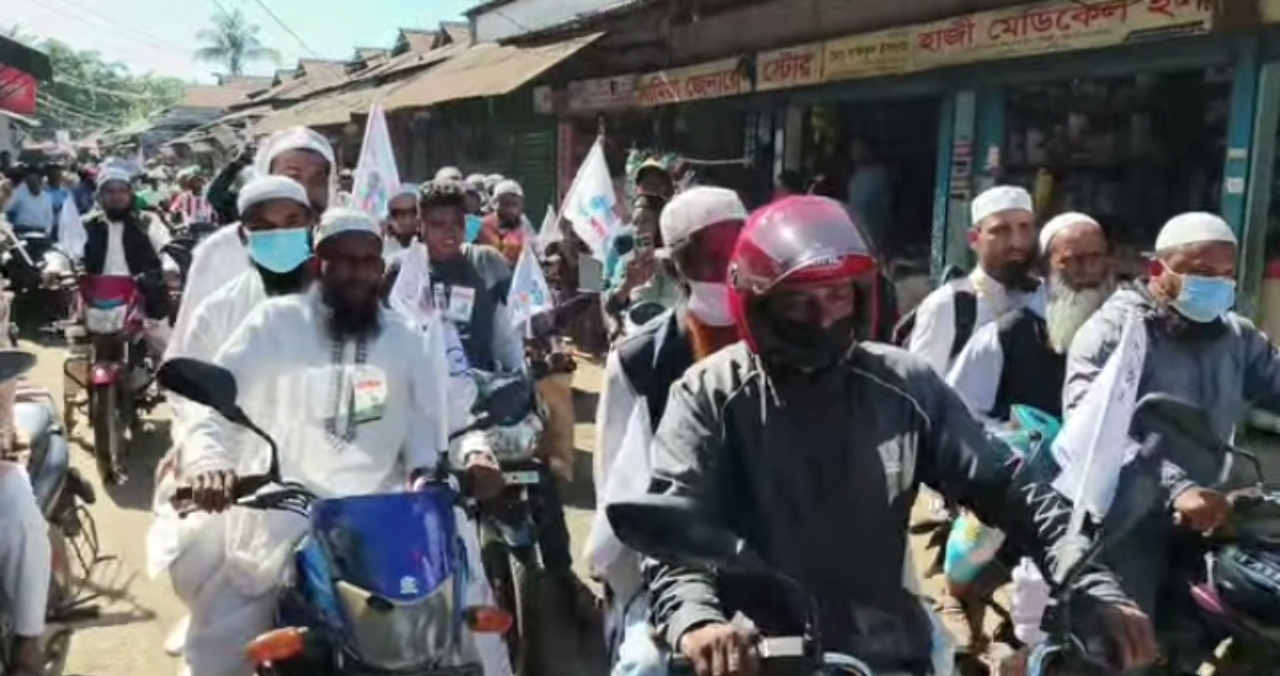 সুনামগঞ্জ-১ আসনের সংসদ সদস্য পদপ্রার্থী মাওলানা মোখলেসুর রহমান’র প্রথম শোডাউনেই চমক