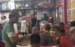 মাহিমা রেস্টুরেন্টে গরিবের হোটেলে শুক্রবার ফ্রি খাবার খান ৩০০ অসহায়