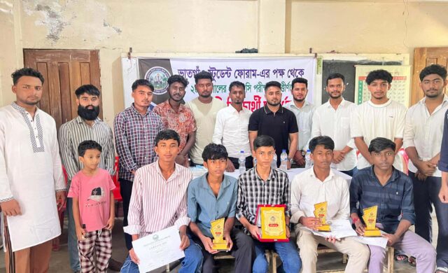 ভাতগাঁওয়ে এসএসসি ও প্রাথমিকে বৃত্তিপ্রাপ্ত শিক্ষার্থীদের সংবর্ধনা দিল ‘ভাতগাঁও স্টুডেন্ট ফোরাম’